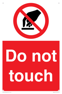 do not touch